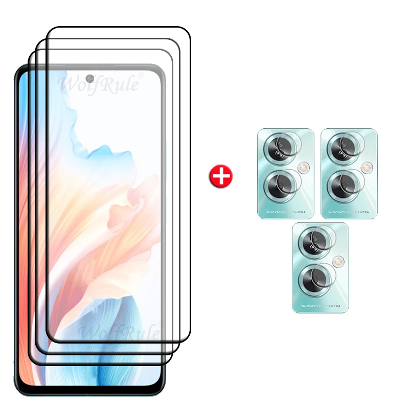 6-in-1 Tempered Glass Screen and Lens Protector Kit with Full Coverage and 9H Hardness