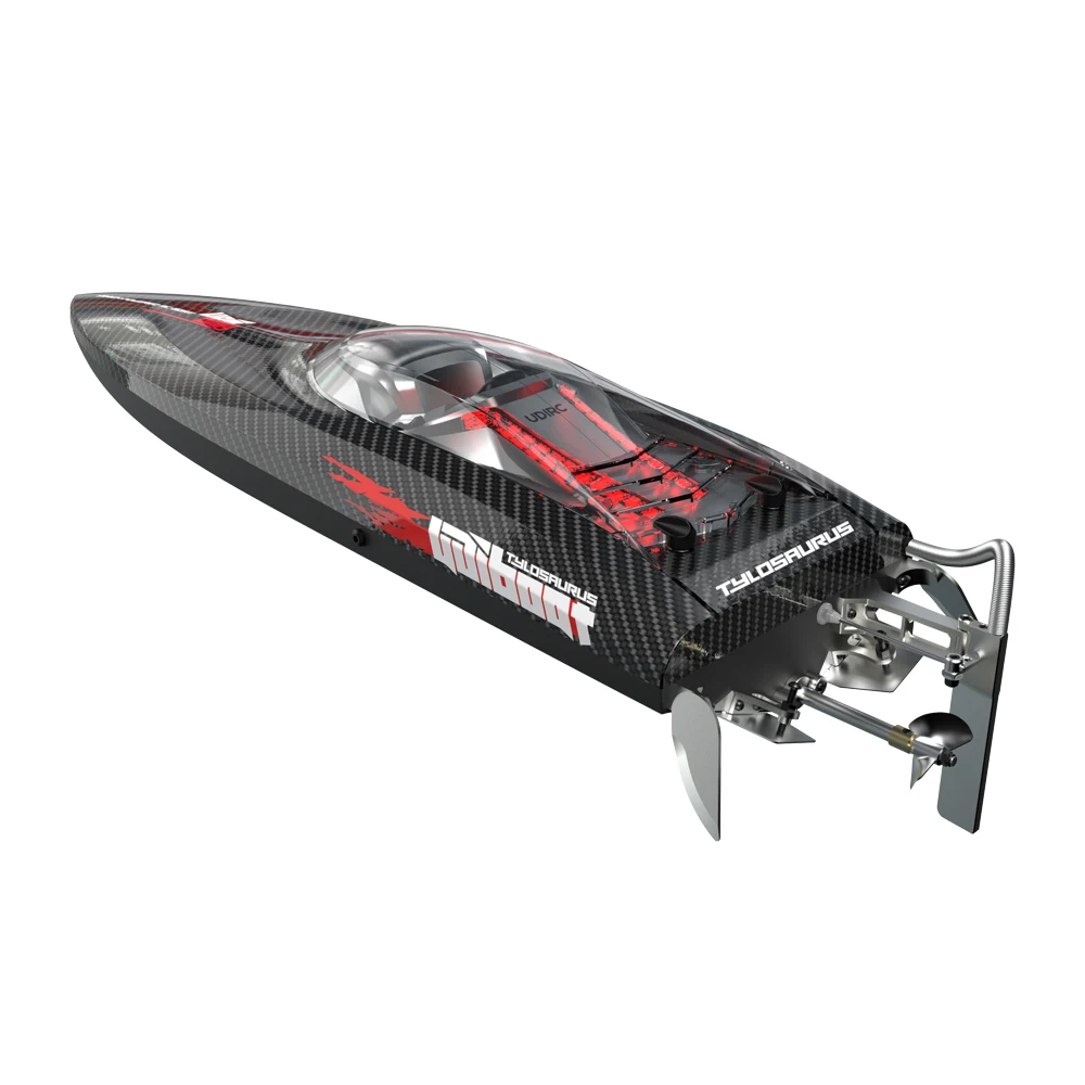 Remote Control Boat UDI022 RC Speedboat 650MM 50KM/H 2.4G Brushless Radio Control Alloy Steel Boat Toys support 4S Battery