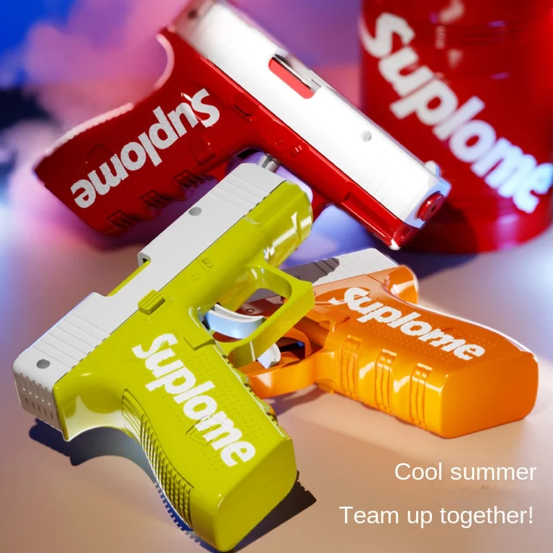 Children's water gun, manual continuous  Ges.m.b.H. water gun, boys and girls playing with bucket cooling toys in summer 3