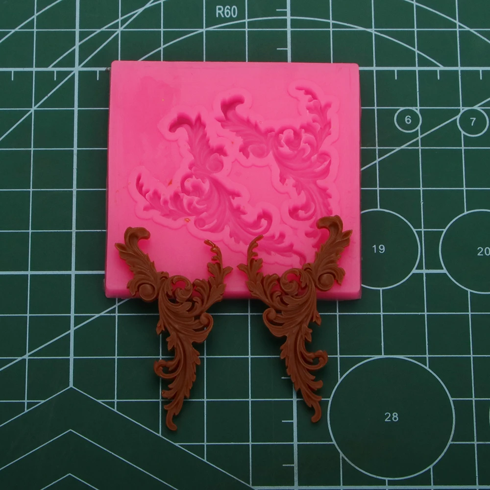 

Lace Shape 3D fondant cake silicone mold for polymer clay molds kitchen chocolate pastry candy making decoration tools F1069