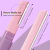 Double Head Macro Eyebrow Trimmer Safe And Scratch-proof, Sharp & Portable Eyebrow Razor For Beginner Makeup Tool 2