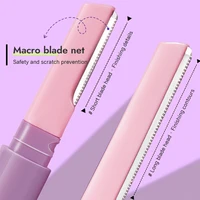 Double Head Macro Eyebrow Trimmer Safe And Scratch-proof, Sharp & Portable Eyebrow Razor For Beginner Makeup Tool 2