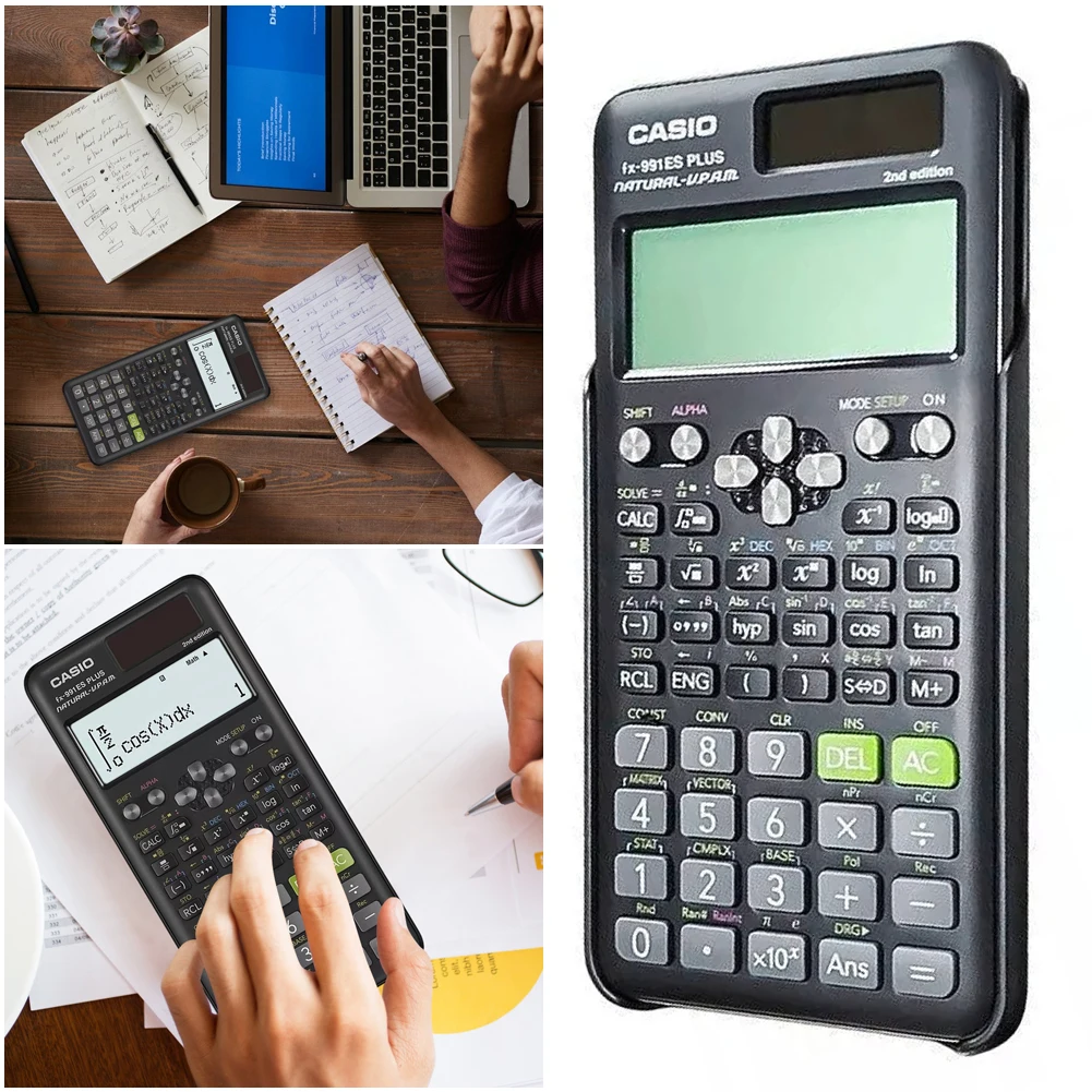 991EX Scientific Calculator Original Digital Large Display 696 Functions For High School University Solar scientific calculator
