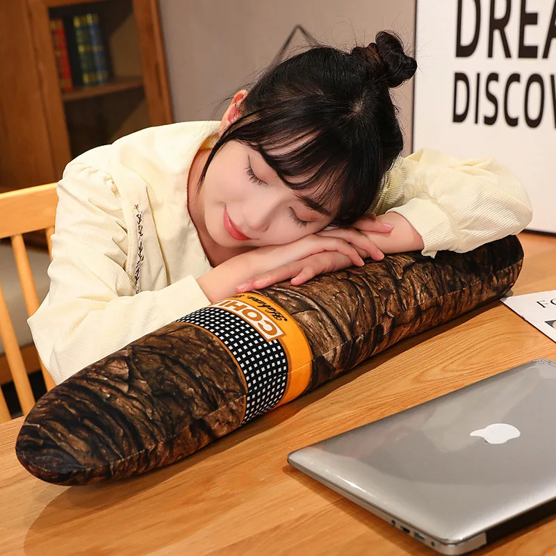 35-110cm Simulation Realistic Cigar Plush Long Pillow Soft Stuffed Tobacco Plushie Cushion Home Decor for Boyfriend Xmas Gifts 4