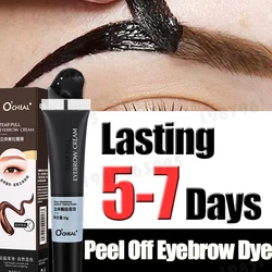 Eyebrow Gel Makeup Tearing Waterproof Long Lasting Semi-Permanent Tattoo Dye DIY Natural Brow Gel Tattoo Tint Cosmetic 4 Color