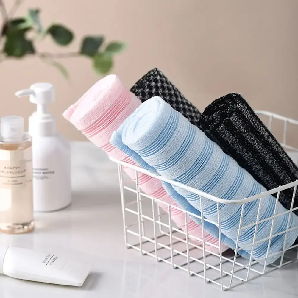 Japanese Rubbing Washcloth Bath Nylon Towel Brush for Back Towels Exfoliating Scrub Shower Sponge Body Bathroom Accessories 3