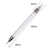 2 Pcs Nail Art Dotting Pen Double End Painting DIY Brush Rhinestone Handle Diamond Picker Manicure Dotting Tool Nail Accessories 2