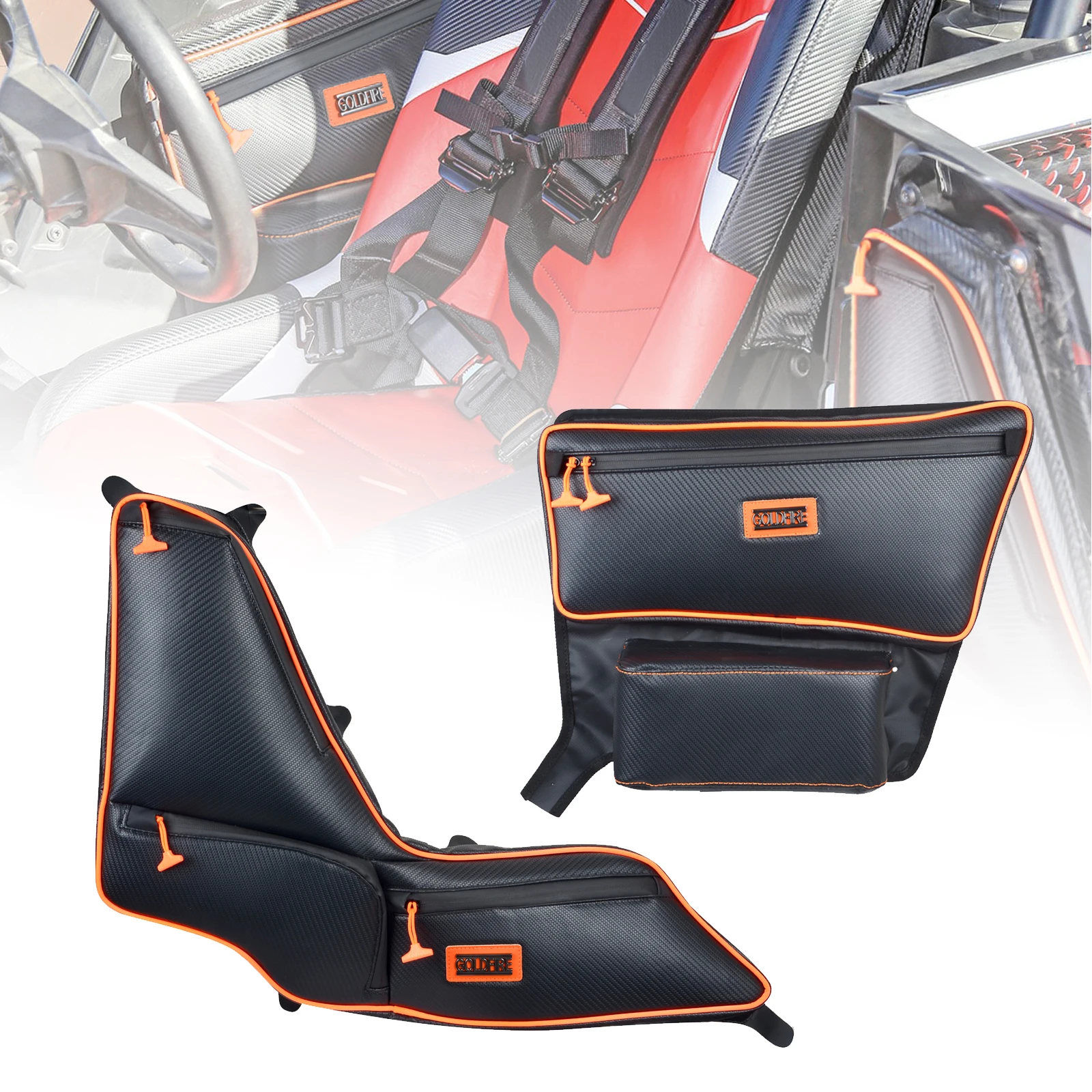 

Goldfire RZR RS1 Accessories Side Door Bags Offroad UTV Seats Door Bag and Arm Rest Set For Polaris RS1