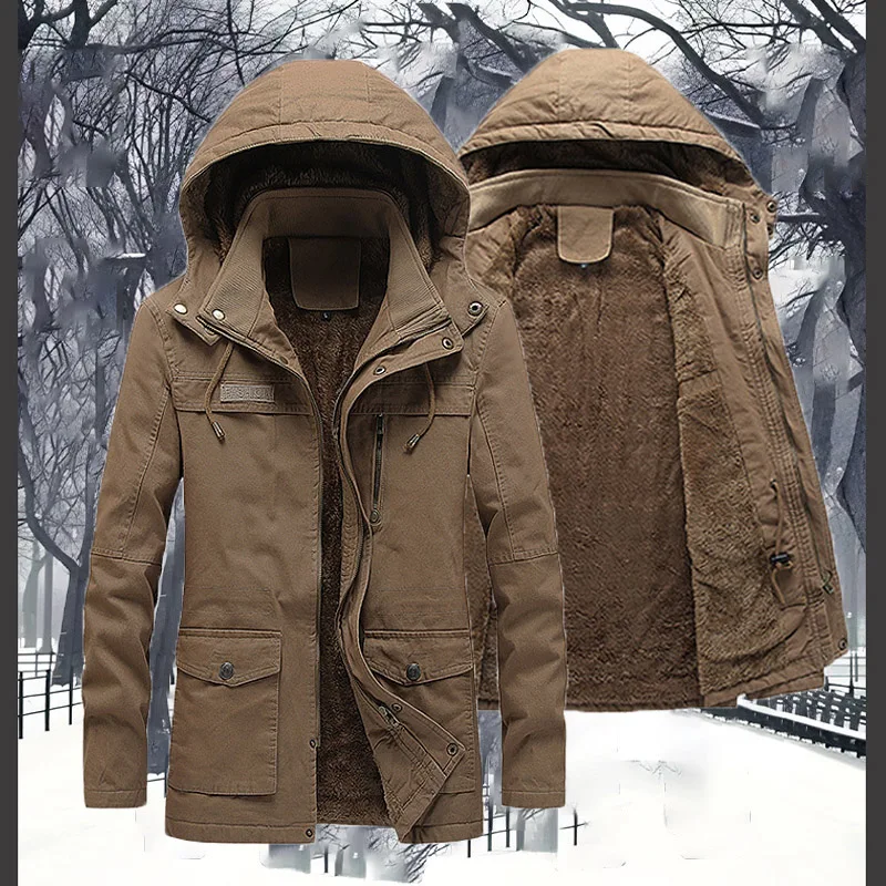 Winter Denim Jacket Men Windbreaker Fleece Thick Warm Men Jackets Outwear Jeans Coat main image 1