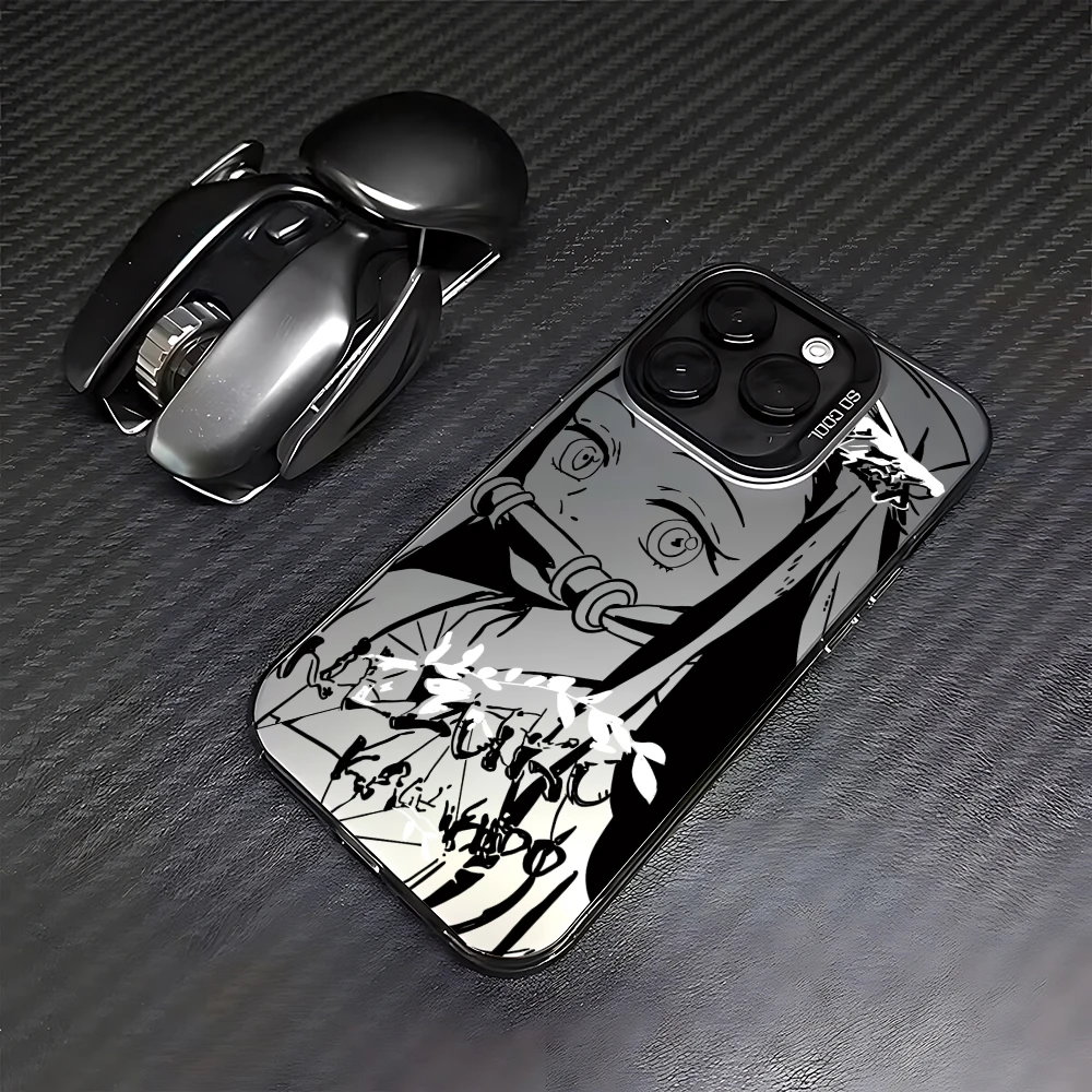 thumbnail image 1 of Funda de teléfono Anime Demons Slayers para iPhone, carcasa trasera a prueba de golpes, mate caramelo, 16, 15, 14, 13, 12, 11 Pro Max, X, XR, XSMAX, 8, 7 Plus, 1 of 5