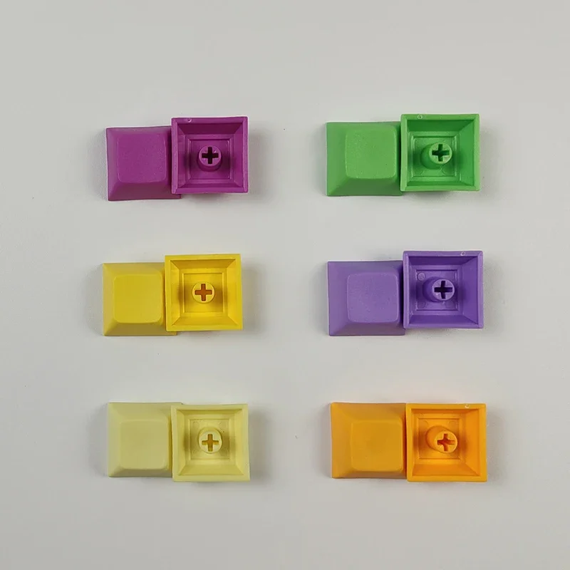 Dsa Altura 1u Keycap Pbt em Branco Cor Misturada Preto Branco Vermelho Cinza Roxo Azul Adequado para Teclado Mecânico mx Jogadores Personalizados - Imagem 2
