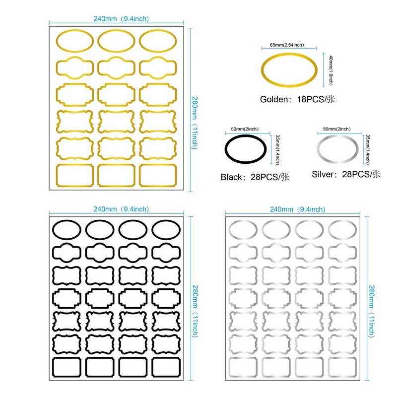 Description Picture 2 of itemPVC Handwritten Transparent Removable Waterproof Oil-proof Label Sticker Spice Bottle Seasoning Jar Self-adhesive Label Sticker