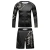 Children’S Bodybuilding Rashgaurd Outfits CodyLundin MMA Brazilian Grappling No Gi Jiu Jitsu Tees+Shorts Muay Thai Rashguard Set 3