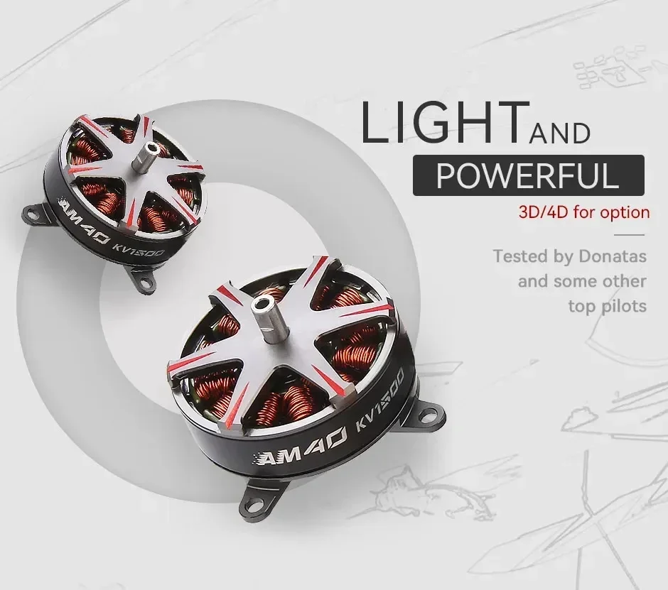 รูปสินค้า T-MOTOR AM40 COMBO มอเตอร์ไร้แปรงถ่านสำหรับโดรน RC F3P สำหรับการบินในร่ม ชิ้นส่วน DIY - เครื่องยนต์โดรนคุณภาพสูง