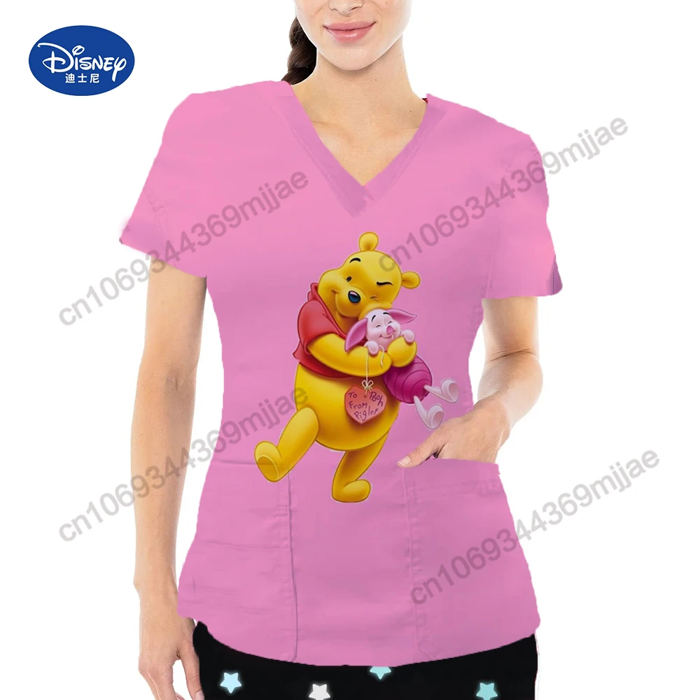 

Disney Pocket V-Neck Comfort T-shirt Female Y2k Tops for Women 2023 Crop Top One Pieces Graphic Tee Traf 2023 Woman Tshirt Yk2