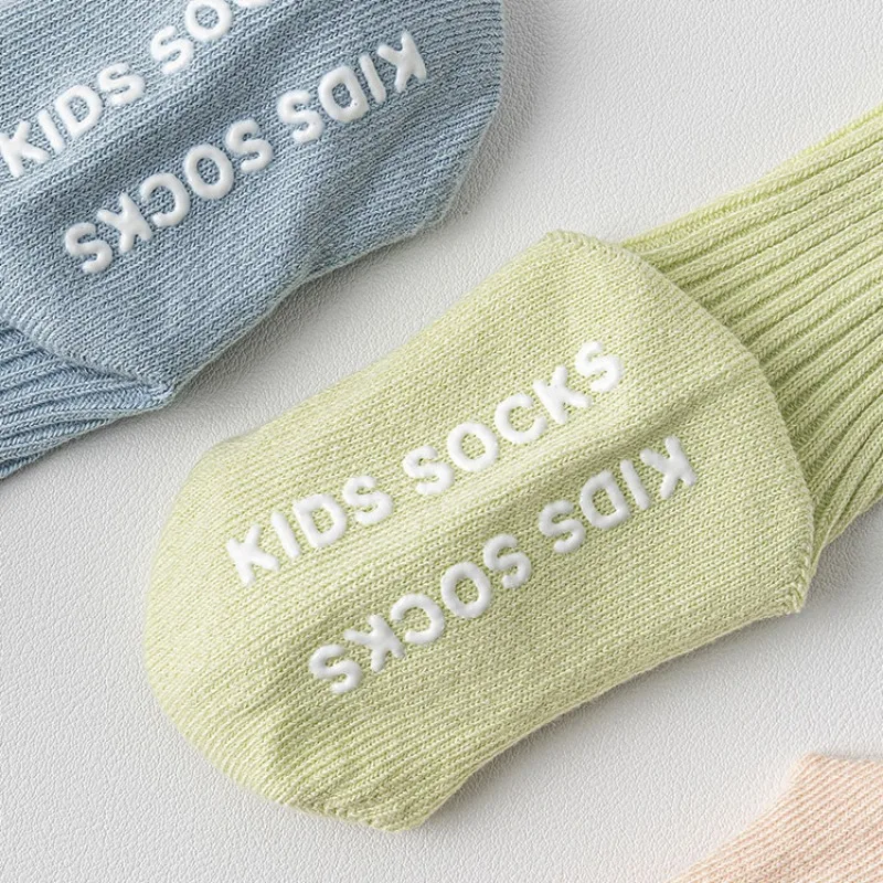 Children Cute Princess Ruffle Lace Calf Sock for Toddler Girls Sweet Floral Newborn Non-slip Floor Cotton Socks Baby Clothing