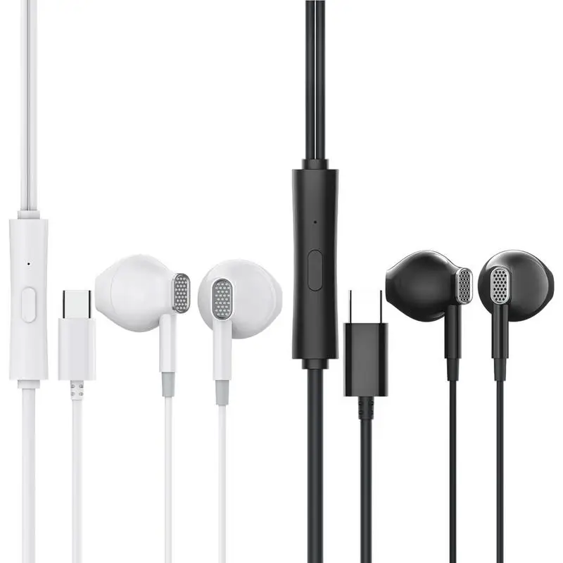 Проводные наушники-вкладыши с микрофоном, USB Type-C