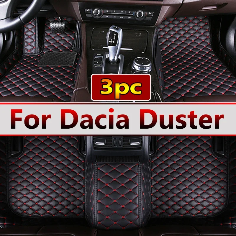 

Кожаные автомобильные коврики на заказ для Dacia Duster 2010 2011 2012 2013 2014 2015 2017, коврики, коврики, подкладки для ног, аксессуары
