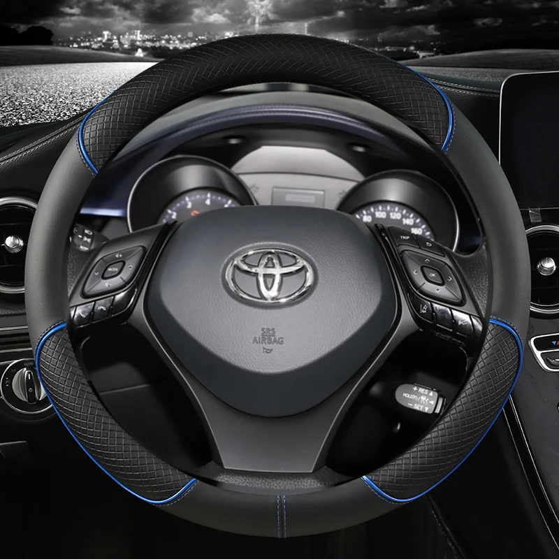 Mikrofaser Leder Sport Auto Lenkrad Abdeckung Für Toyota CHR C-HR Hohe Qualität Auto Zubehör – Detail 3