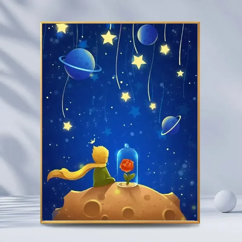 

4202-STB- Diy landscape figures and animals hand-painted digital oil painting set