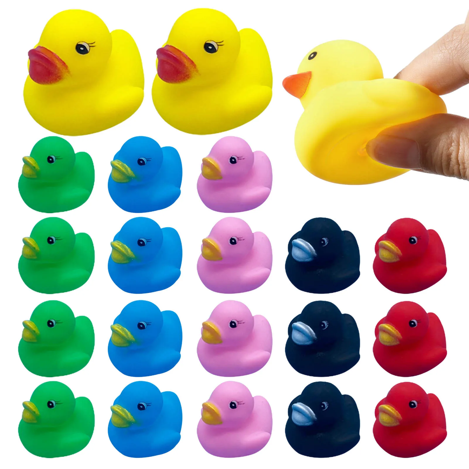 50pcsMiniRubberDuckSqueakFloatRubberDucksBathDuckToysforToddlersBoysGirlsDuck.jpg