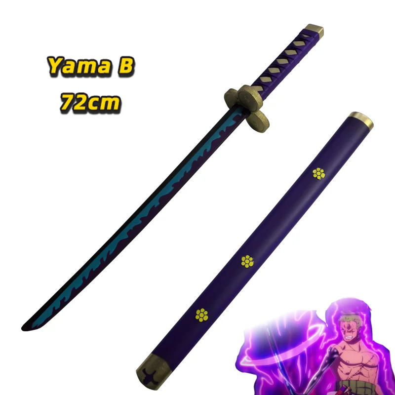 One Piece Anime Cosplay Roronoa Zoro Katana Schwert PU 72cm Trafalgar Schwert Law Rollenspiel Aki Mizu Samurai Waffen Partygeschenk für Jungen – Detail 15
