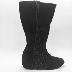 Practice DIY Latin Dance Boots Various Lace Women Soft Latin Salsa Ballroom Party Dancing Shoes Black Sport Dance Boots Shoes