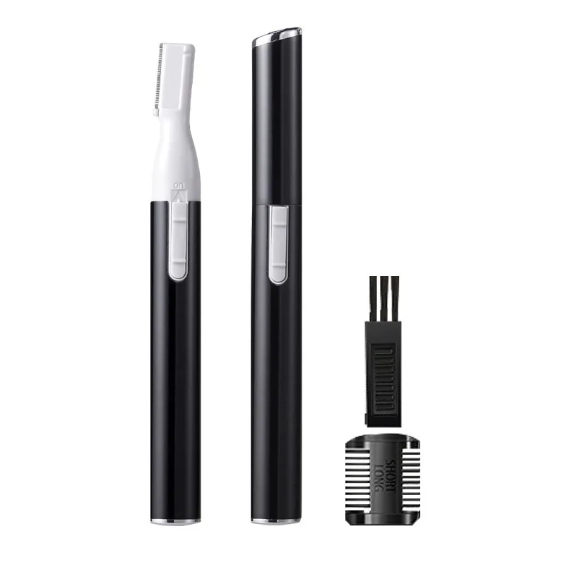 

Practical Electric Face Eyebrow Scissors Hair Trimmer Mini Portable Women Body Shaver Remover Blade Razor Pink Black