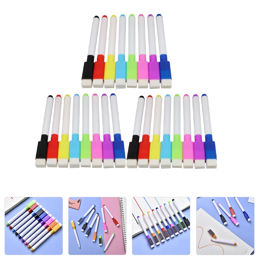 

1 Set 24pcs Whiteboard Colorful Magnetic Markers for Office (Assorted Color)