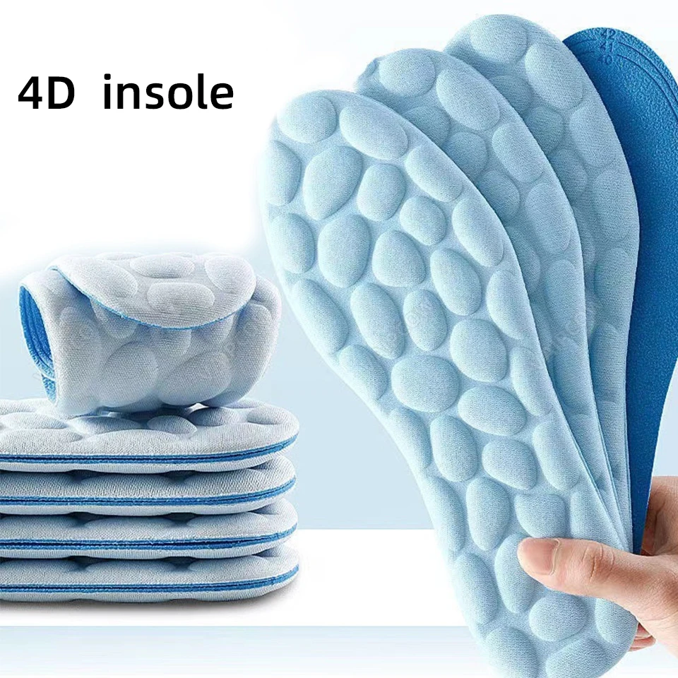 

Мягкие массажные стельки из пены с эффектом памяти для спортивной обуви для бега, Дышащие стельки, ортопедические стельки для женщин и мужчин