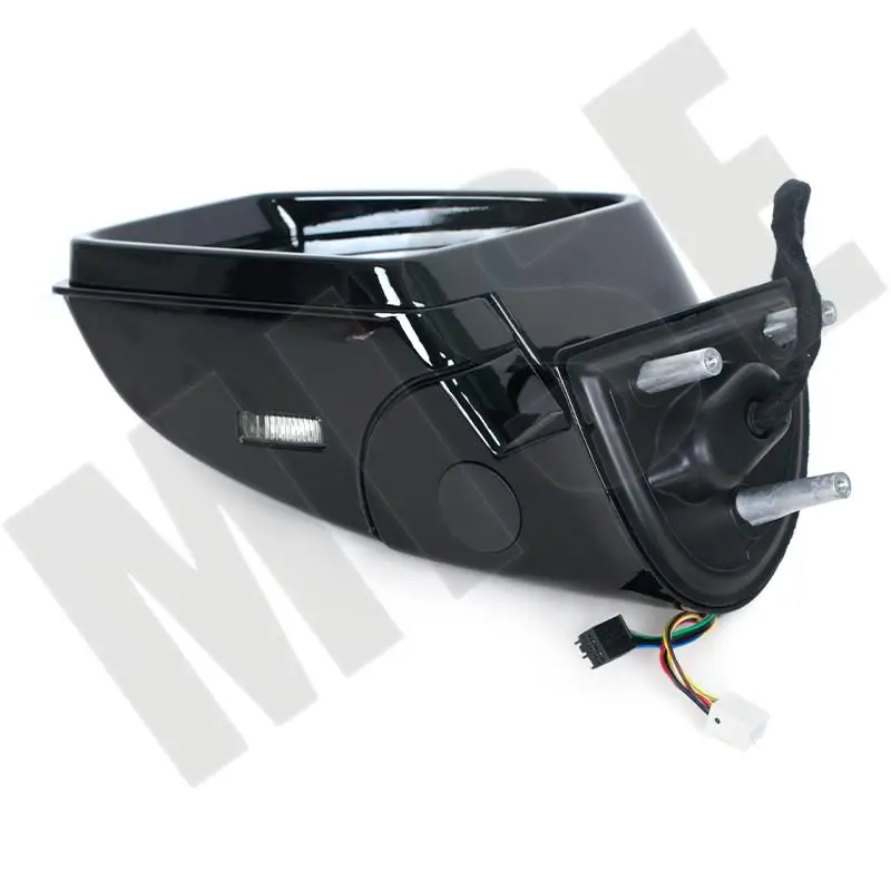 Car Power Rear View Mirror Side Door Mirror Assembly Black For 