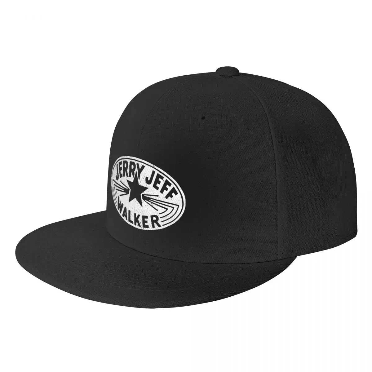 

Jerry Jeff Walker white vintage logo Hip Hop Hat new hat Hat girl Men's