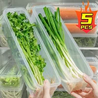Fresh Box Refrigerator Storage Boxes Scallions Food Container with Lid Cold Crisper Sealed Kitchen Fresh Fruit Fridge Organiser 1