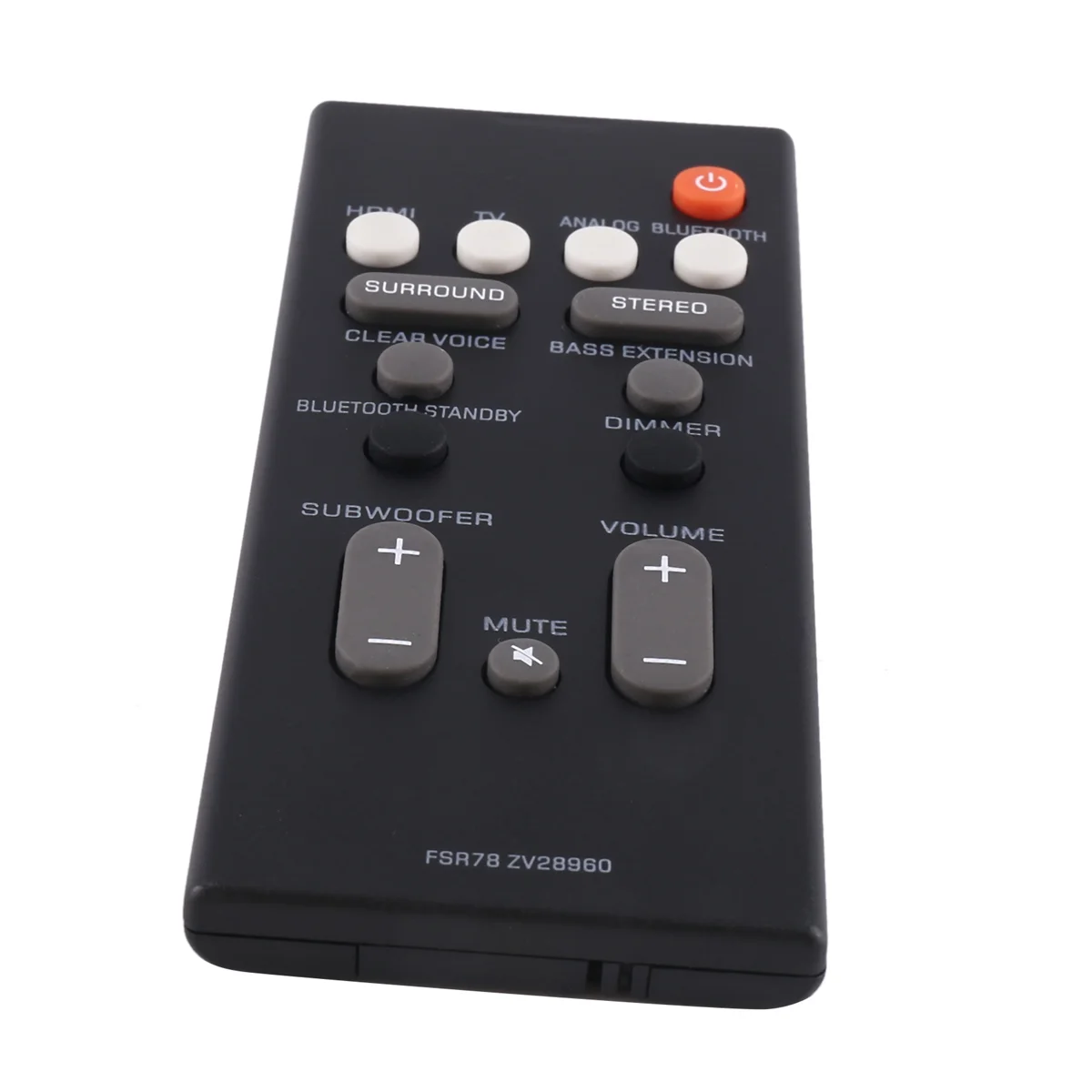 Yamaha YAS-106 YAS-207 ATS-1060 YAS-107 ATS-1070 Bluetooth 사운드 바 시스템 용 최신 원격 제어 FSR78 ZV28960