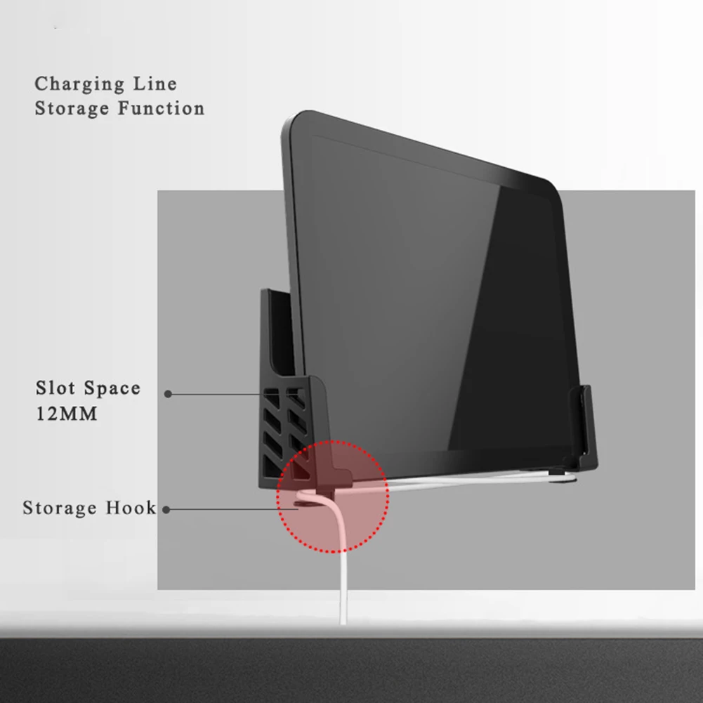 2pcs Tablet Wall Mount Stand Phone Holder for ipad/iphone Adjustable Viewing Angle Universal Phone Frame Stand Bracket