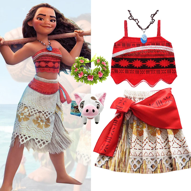 Moana Halloween Costume Moana Girls Dress Moana Dresses For
