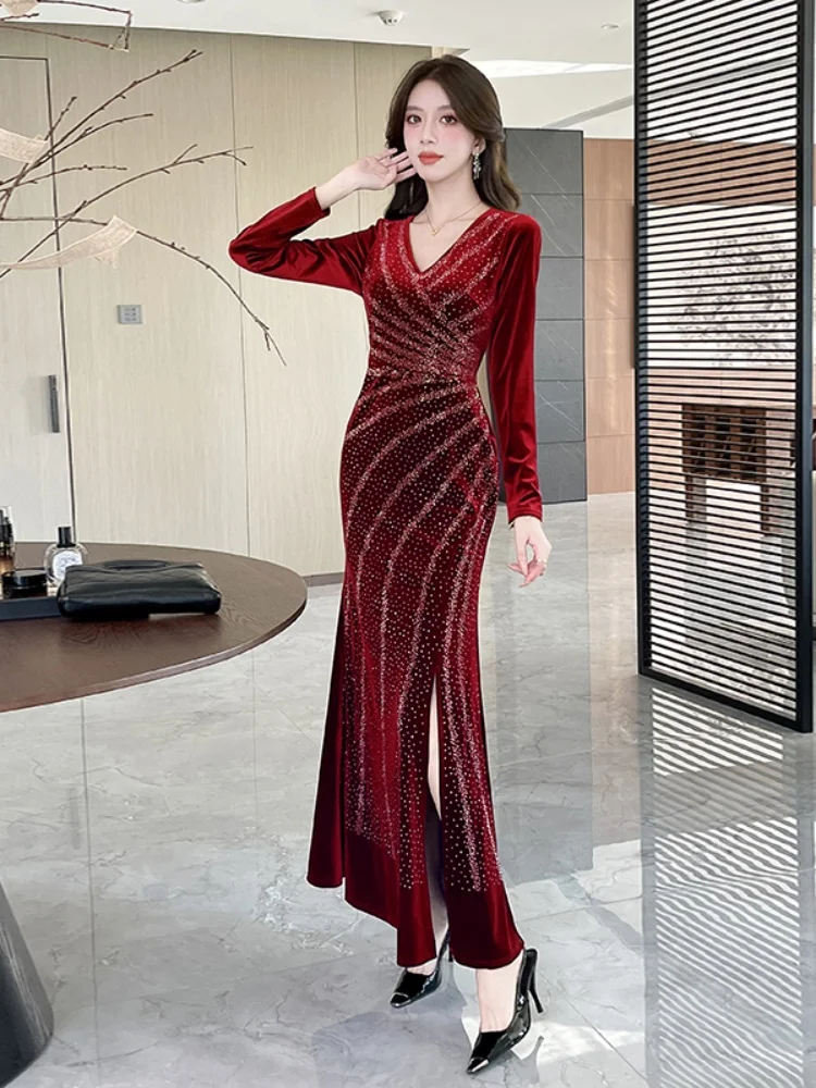 green emerald velvet dress Nox Anabel D1269 Size 6 Turquoise Sequin Mermaid Long Sleeve Prom Dress Feather Corset Formal Gown