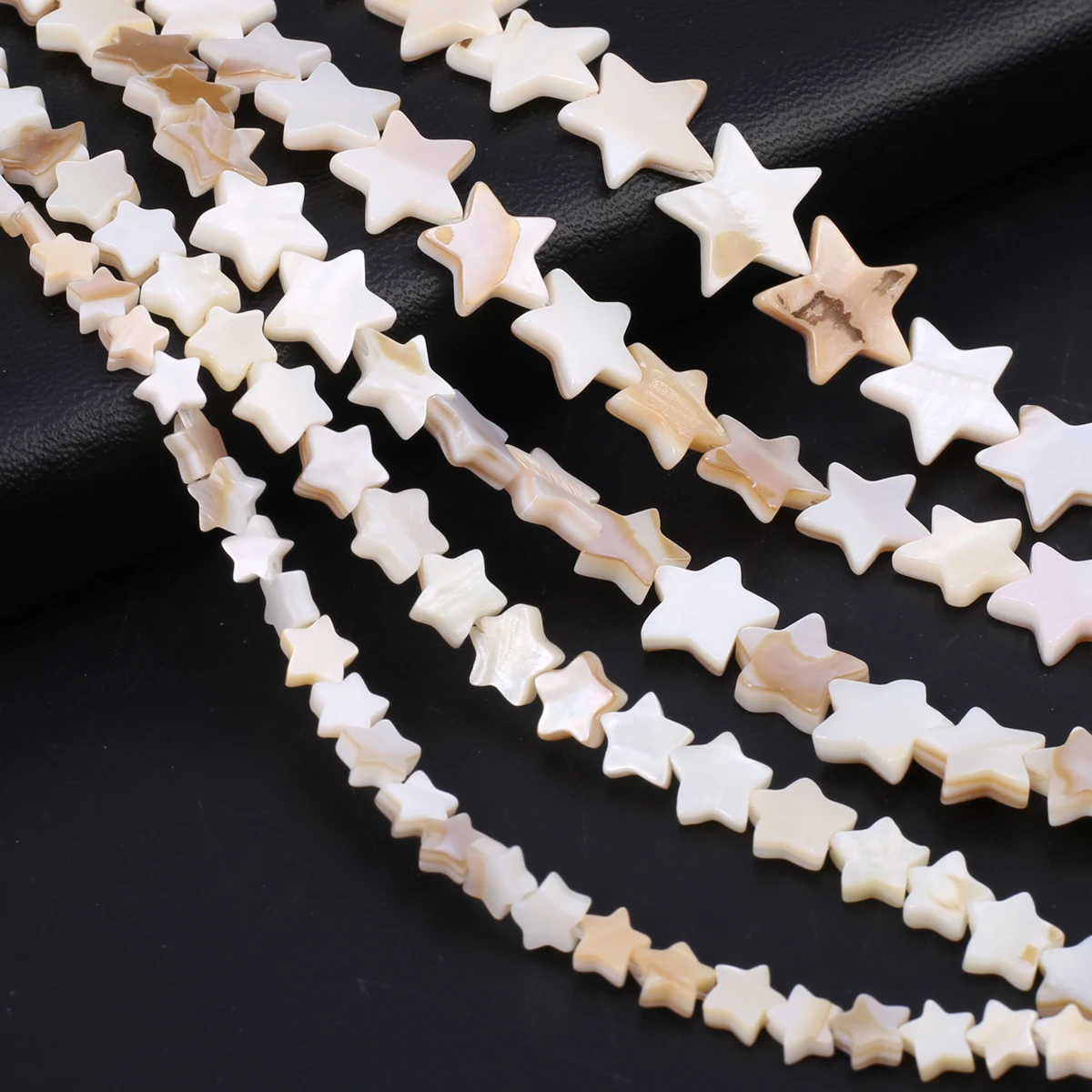 

Fashion Natural Freshwater Shell Star Shape Beaded Jewelry Making DIY Necklace Earrings Waist Chain Accessories Gift