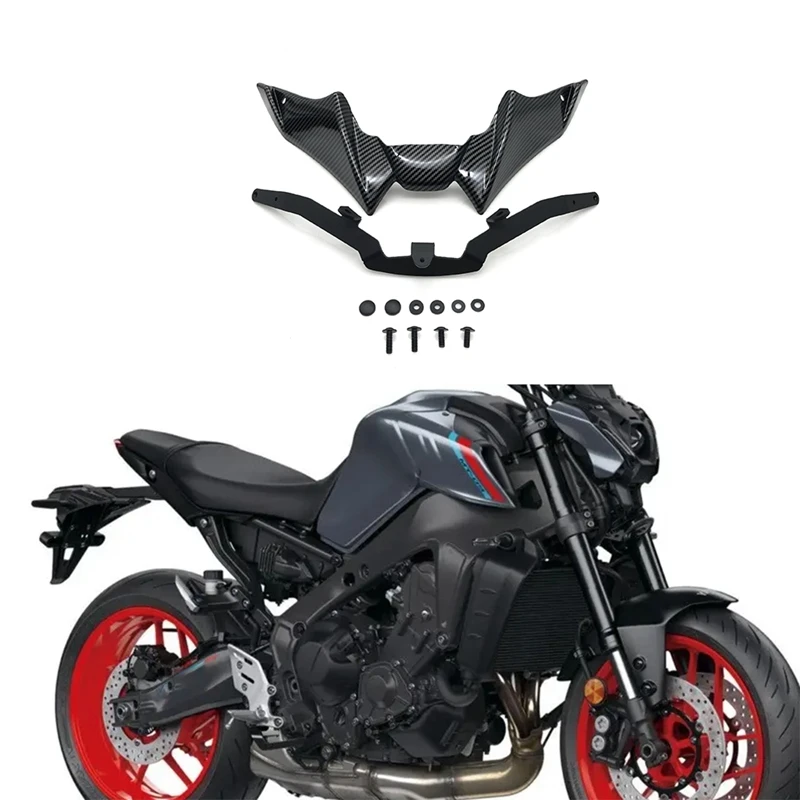 

Motorcycle Front Fairing Aerodynamic Winglet Lower Cover Fixed Wind Wing For Yamaha Mt-09 V3 2021 2022+