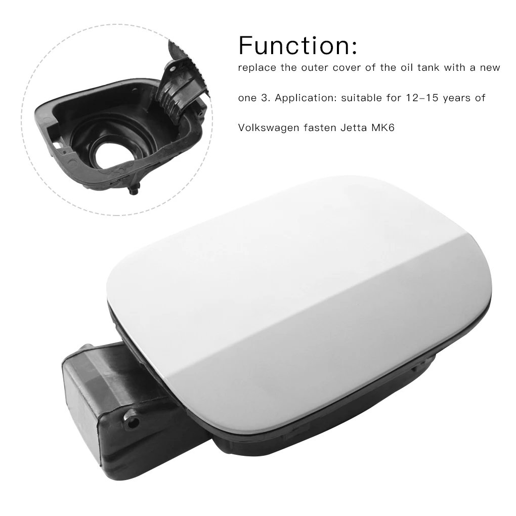 

Car Fuel Flap Cap Cover Automotive Accessory 16D809857 5C6809857D for Sagitar Jetta MK6 2012-2015