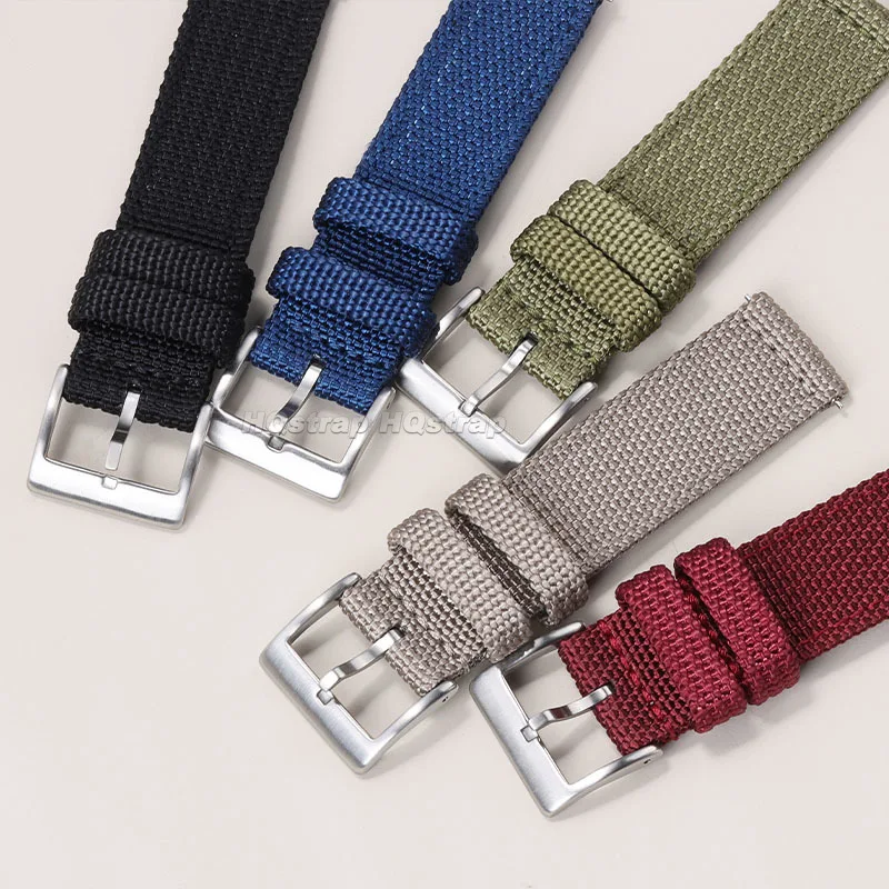 Versatile Nylon Canvas Watch Strap – Soft, Quick Release Sport Wristband