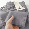 New Pure Linen Summer Autumn Women's Casual Pants Loose Thin Straight Leg Trousers Trendy Long Pants Comfortable Fit