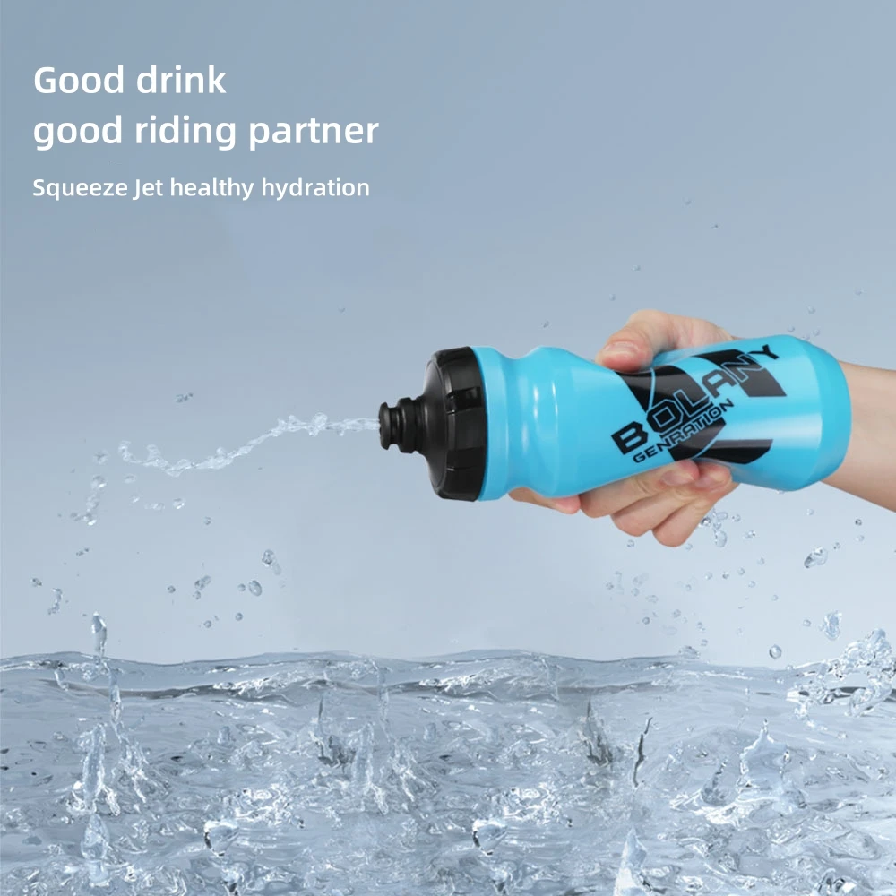 Bicycle Water Bottle PP5 Lightweight Squeeze-type Running Cycling Kettle BPA-Free Leak-Proof 610ML Mountain Road Bike Bottle