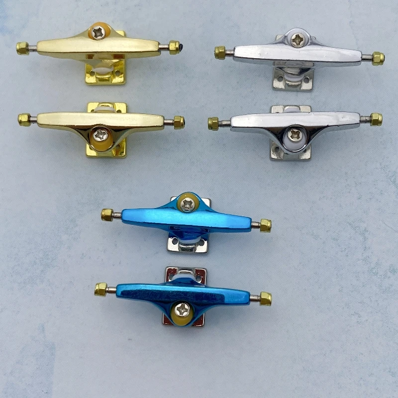 

34mm Glod Silver Blue New Fingerboard Truck Holder Professional Finger SkateBoard Accessories With Soft Urethane Bushing