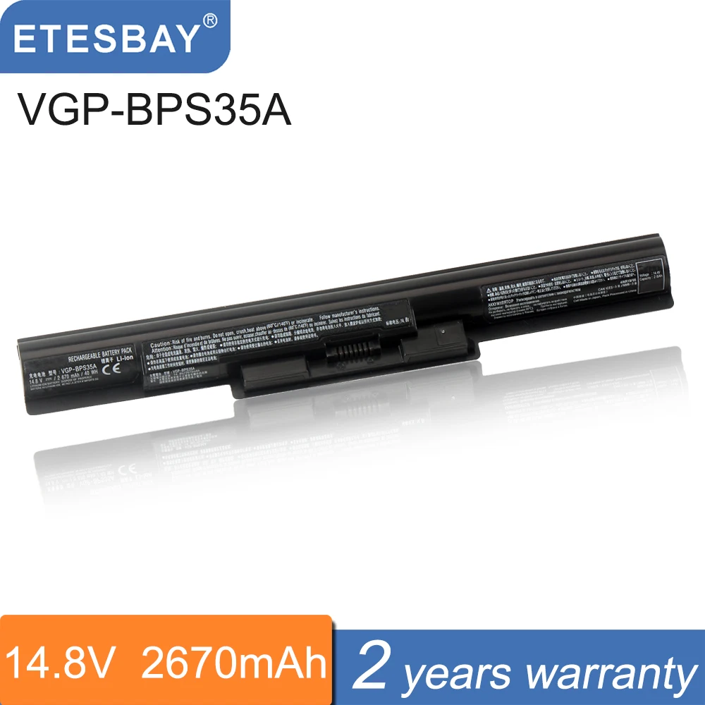 Sony Vaio VgpBps26 Battery Vgpbps35 40wh 14.8v Laptop Battery Sony