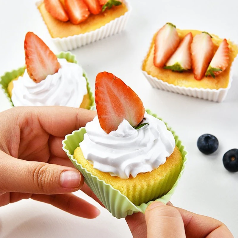 100% Food‑Grade Colorful Silicone Baking Cups – Reusable Non‑Stick Muffin & Cupcake Lin... - SKU SBC16328 - UGI Pack...