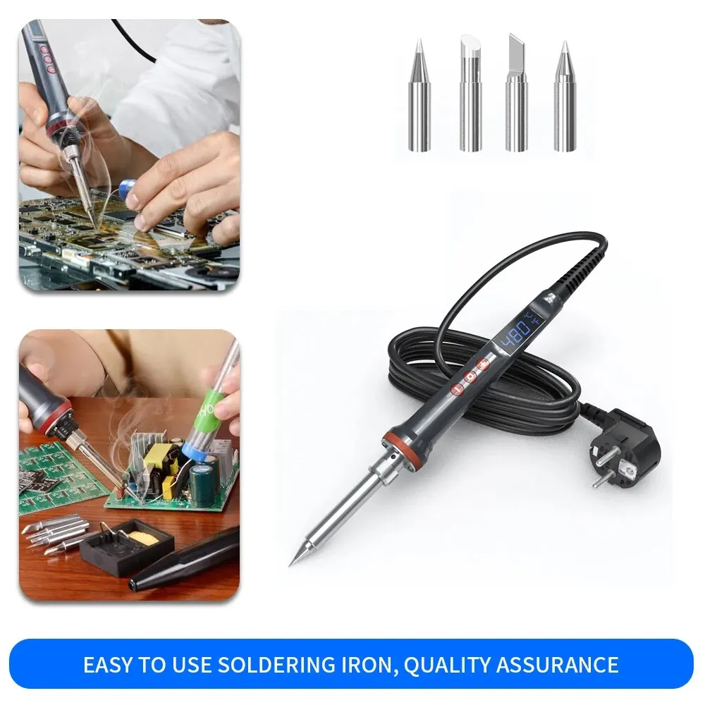 New DIY 200W High Power LED Digital Display Welding Torch Kit Adjustable Temperature Industrial Welding Tool Set