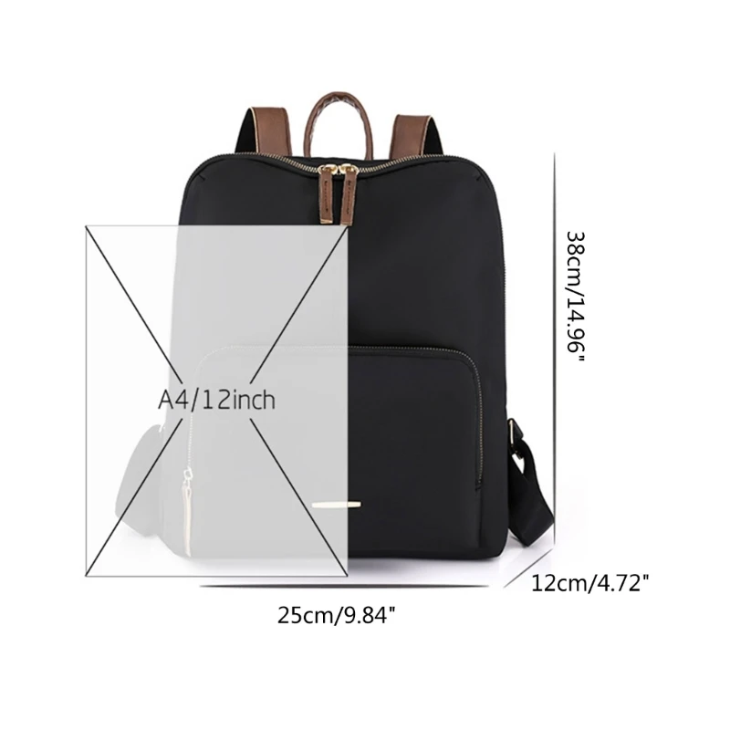 Fashion Nylon Backpack School Bag Bookbag Casual Travel Laptop Bag Teen Bookbag