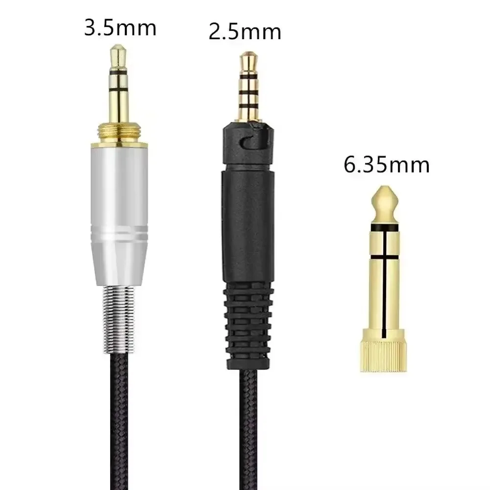 6.35mm Replacement Nylon Braided Cable Extension Cord for Audio-Technica ATH-PRO5X Headphones
