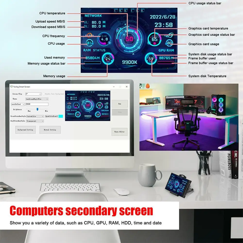  USB  ÷ 3.5 ġ IPS DIY ǻ µ ͸ CPU, GPU RAM HDD ũ ̴ ITX ̽ AIDA6 J8T7
